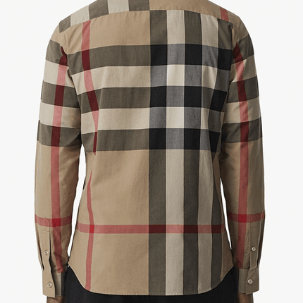 Burberry Camisa Oversized Xadrez
