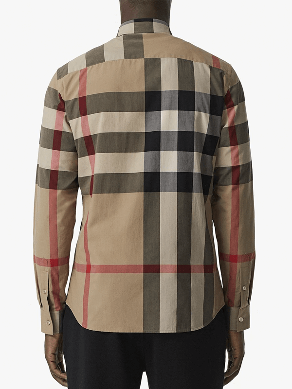 Burberry Camisa Oversized Xadrez
