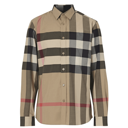 Burberry Camisa Oversized Xadrez
