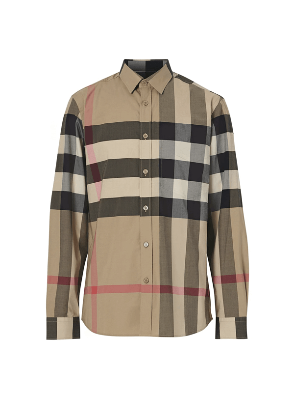 Burberry Camisa Oversized Xadrez