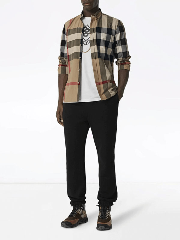 Burberry Camisa Oversized Xadrez