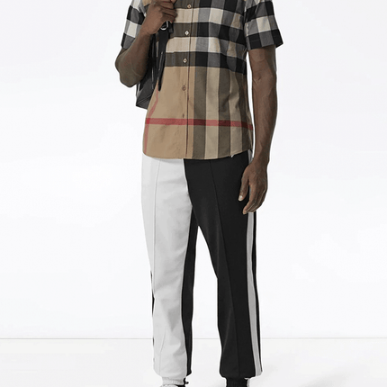 Burberry Camisa Xadrez Mangas Curtas