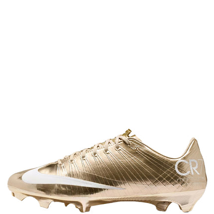 CR7 x Nike Chuteira Mercurial Superfly 1 RGN FG SE Metallic Gold Star