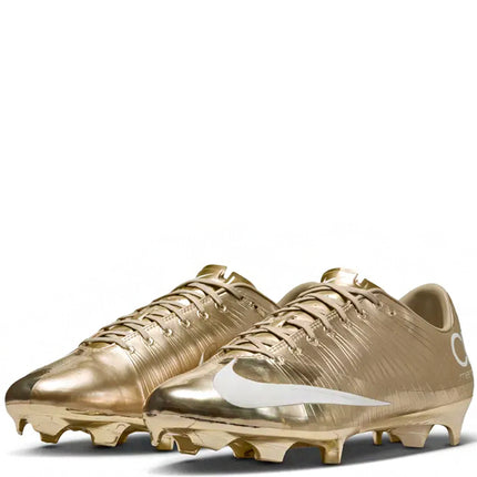 CR7 x Nike Chuteira Mercurial Superfly 1 RGN FG SE Metallic Gold Star
