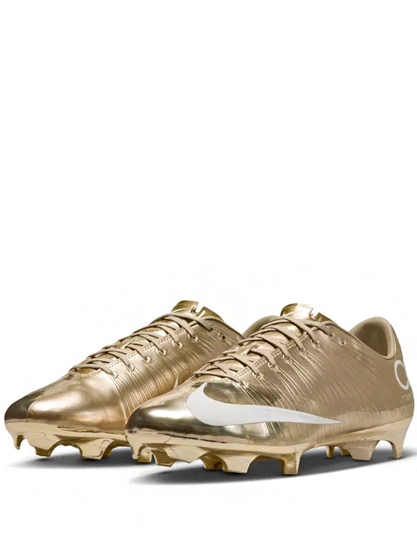 CR7 x Nike Chuteira Mercurial Superfly 1 RGN FG SE Metallic Gold Star