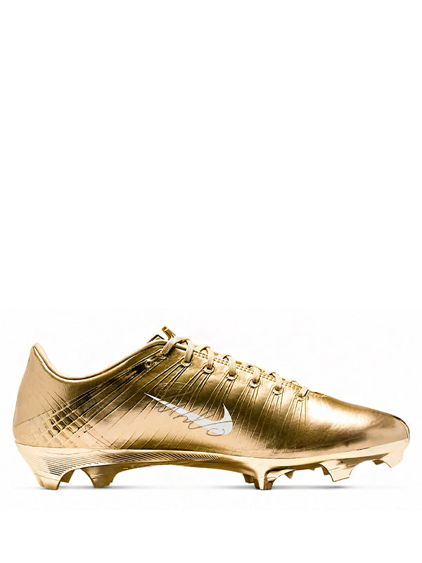 CR7 x Nike Chuteira Mercurial Superfly 1 RGN FG SE Metallic Gold Star