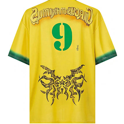Cactus Jack by Travis Scott Brazil Soccer Jersey Yellow