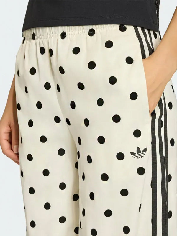 Calça adidas Pantalona Cetim Polka Dots Off White