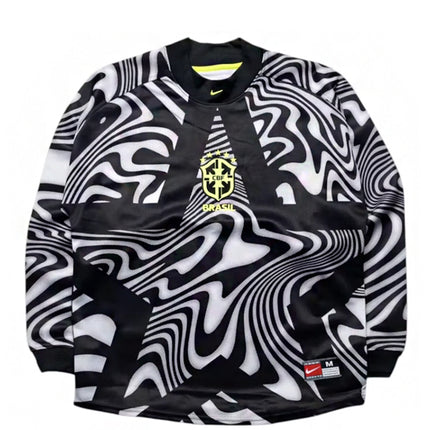 Camisa Nike Goleiro Manga Longa Brasil Black Volt