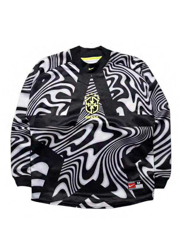 Camisa Nike Goleiro Manga Longa Brasil Black Volt