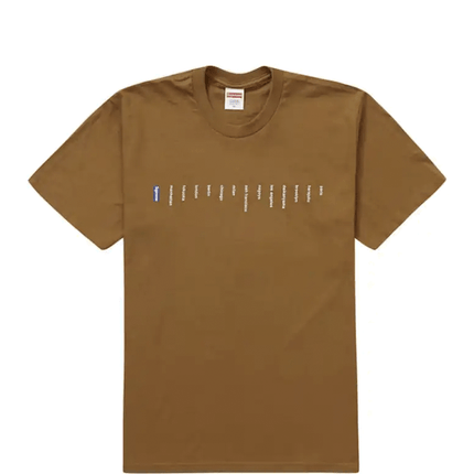 Camiseta Supreme Location Light Brown