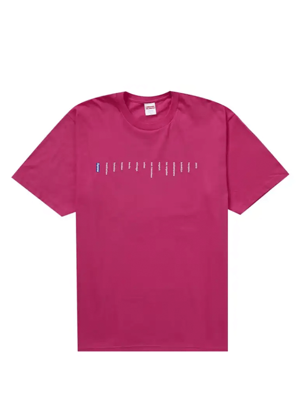 Camiseta Supreme Location Pink