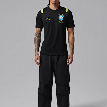 Camiseta Air Jordan Brasil Treino Academy Pro 2026 Black