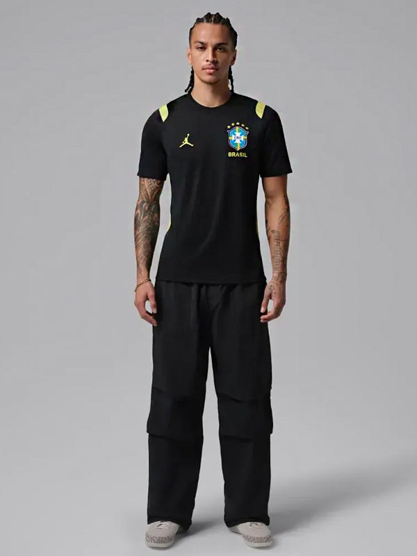 Camiseta Air Jordan Brasil Treino Academy Pro 2026 Black