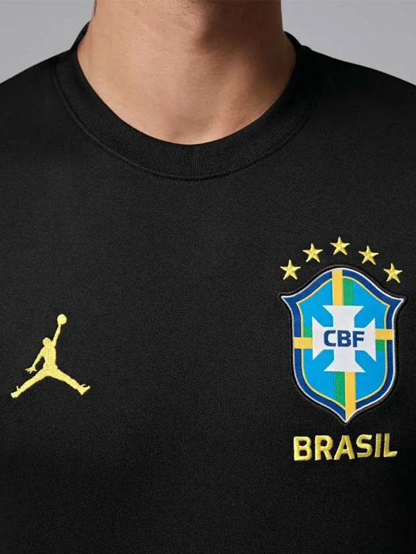 Camiseta Air Jordan Brasil Treino Academy Pro 2026 Black