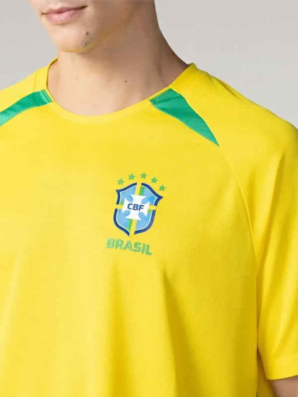 Camiseta CBF Seleção Brasileira Reedição Penta 2002 Yellow