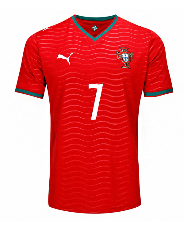 Camiseta Puma Portugal 2026 C. Ronaldo 7 Home Masculina Red