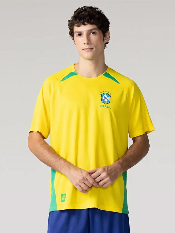 Camiseta CBF Seleção Brasileira Reedição Penta 2002 Yellow