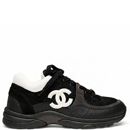 Chanel Low Top Trainer Black White