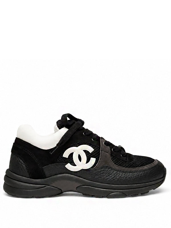 Chanel Low Top Trainer Black White