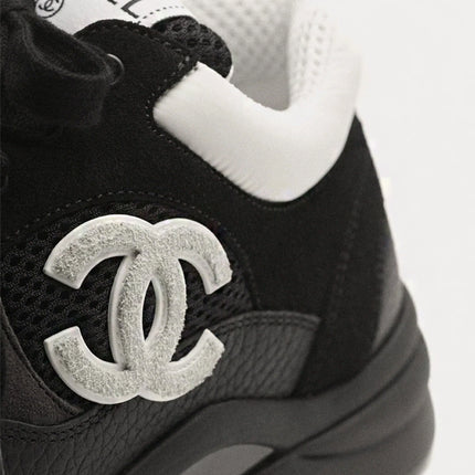 Chanel Low Top Trainer Black White