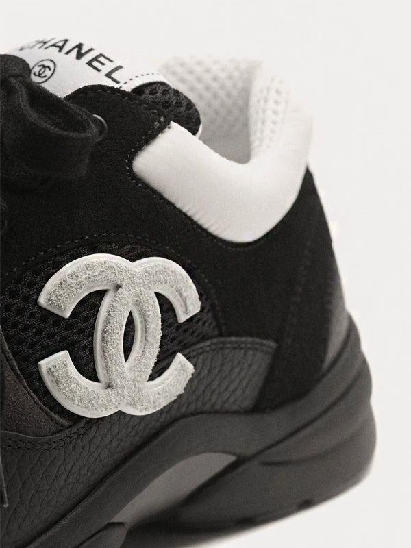 Chanel Low Top Trainer Black White
