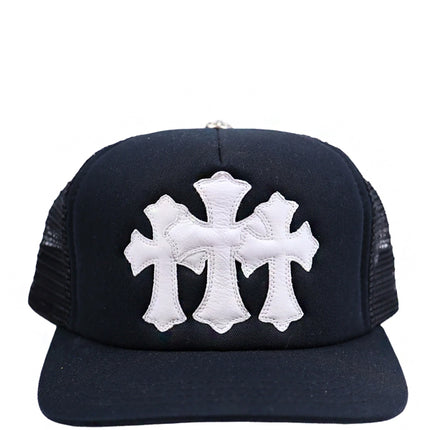Chrome Hearts Boné Black Cemetery Triple Cross Hat