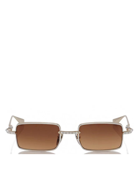 Chrome Hearts Buckle Rider Sunglassses Silver Gold Rustic