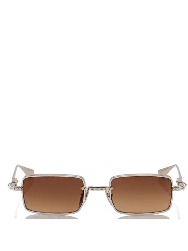 Chrome Hearts Buckle Rider Sunglassses Silver Gold Rustic