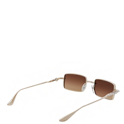 Chrome Hearts Buckle Rider Sunglassses Silver Gold Rustic