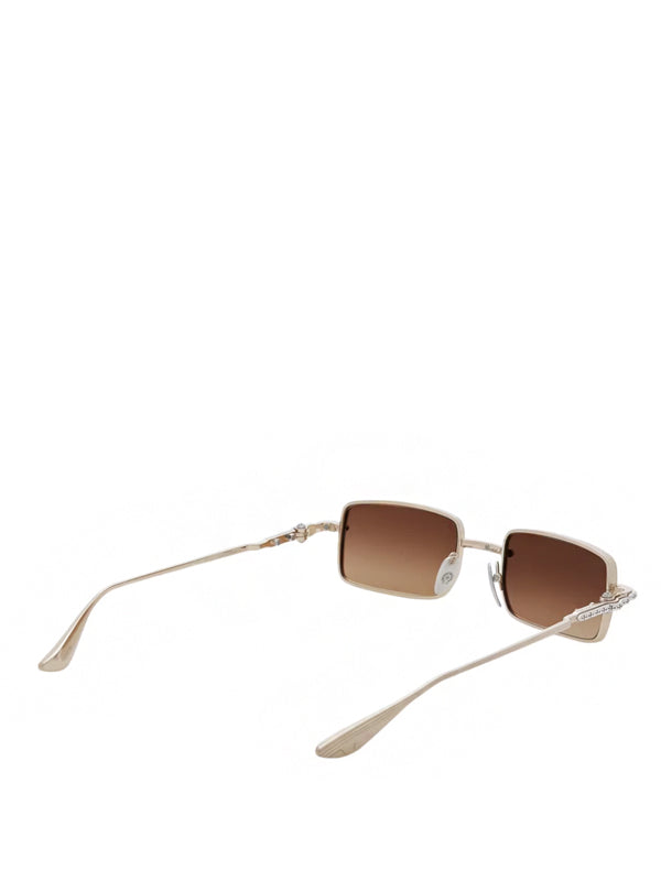 Chrome Hearts Buckle Rider Sunglassses Silver Gold Rustic
