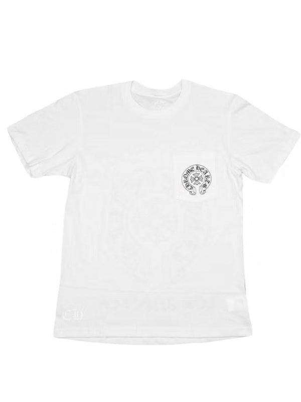 Chrome Hearts Horse Shoe Logo Pocket T-Shirt White