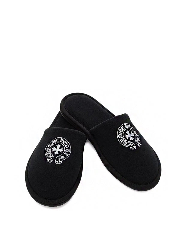 Chrome Hearts Hotel Slippers Black
