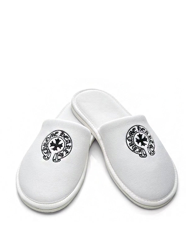 Chrome Hearts Hotel Slippers White