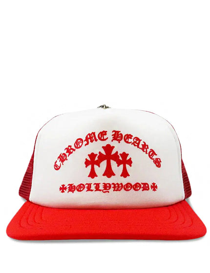 Chrome Hearts King Taco Trucker Hat Red/White