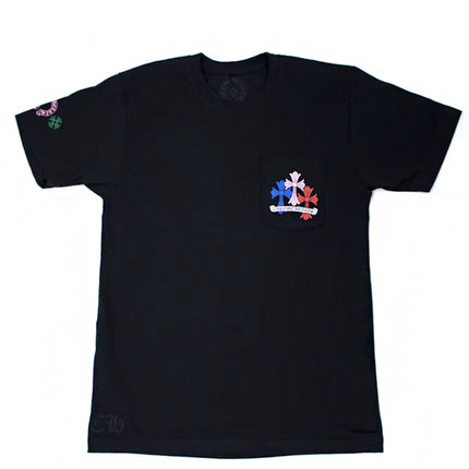 Chrome Hearts Multi Color Cross Cemetery T-shirt Black