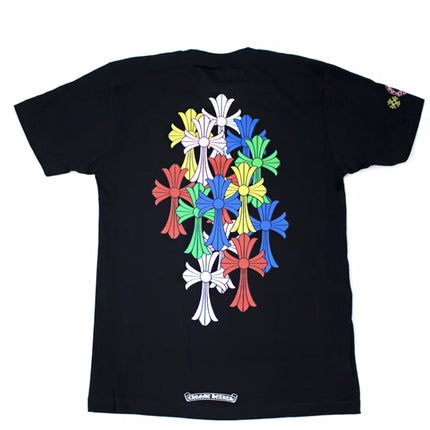 Chrome Hearts Multi Color Cross Cemetery T-shirt Black