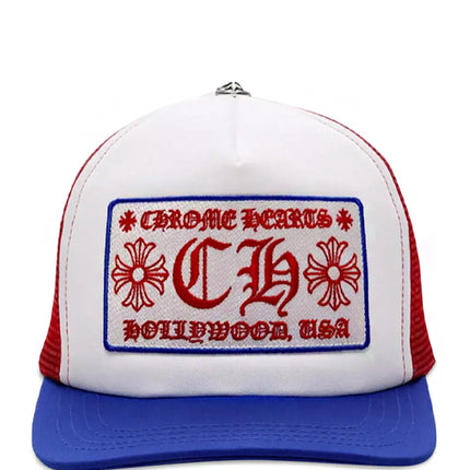 Chrome Hearts Trucker Hat Blue Red White