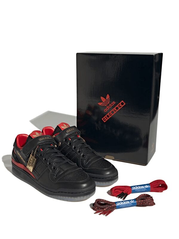 Circoloco x Adidas Forum Low Black Vivid Red