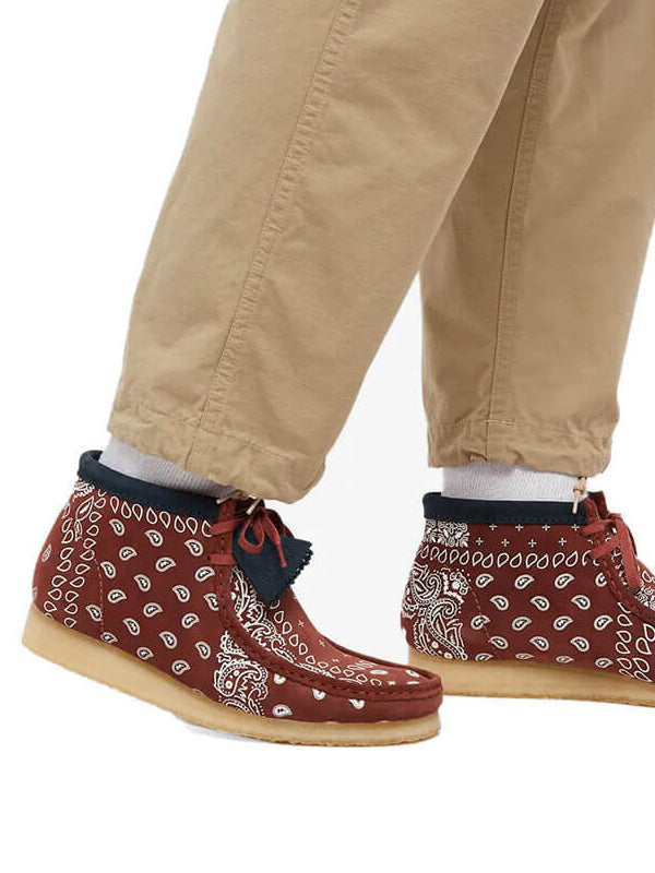 Clarks Originals Wallabee Boot Brick Paisley