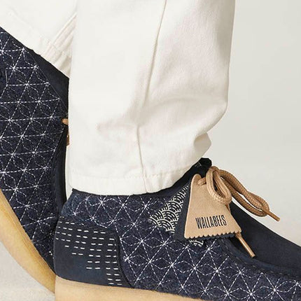 Clarks Originals Wallabee Boot Navy Shashiko