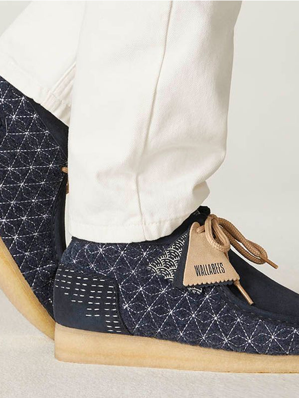 Clarks Originals Wallabee Boot Navy Shashiko