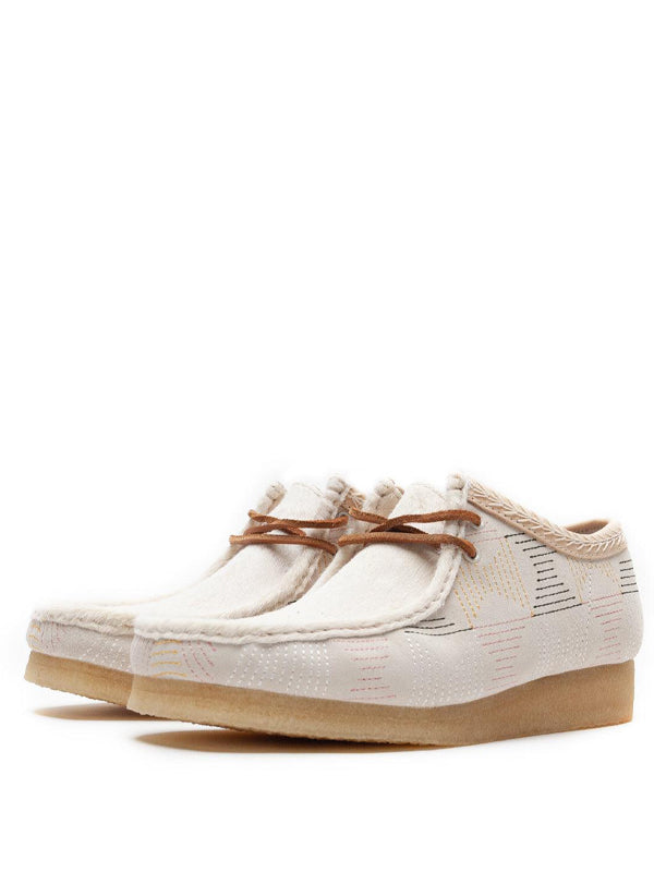 Clarks Originals Wallabee Off White Hairy