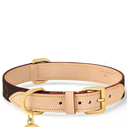 Coleira de Cachorro Louis Vuitton MM Canvas Monogram