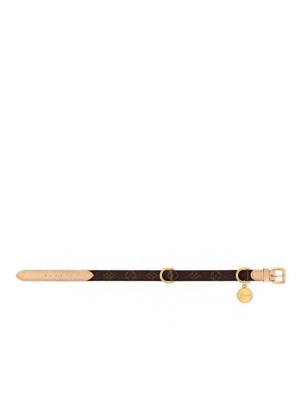 Coleira de Cachorro Louis Vuitton MM Canvas Monogram