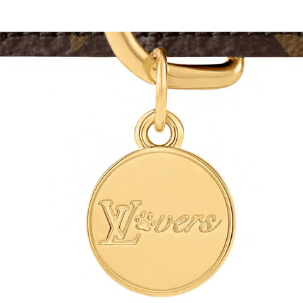 Coleira de Cachorro Louis Vuitton MM Canvas Monogram