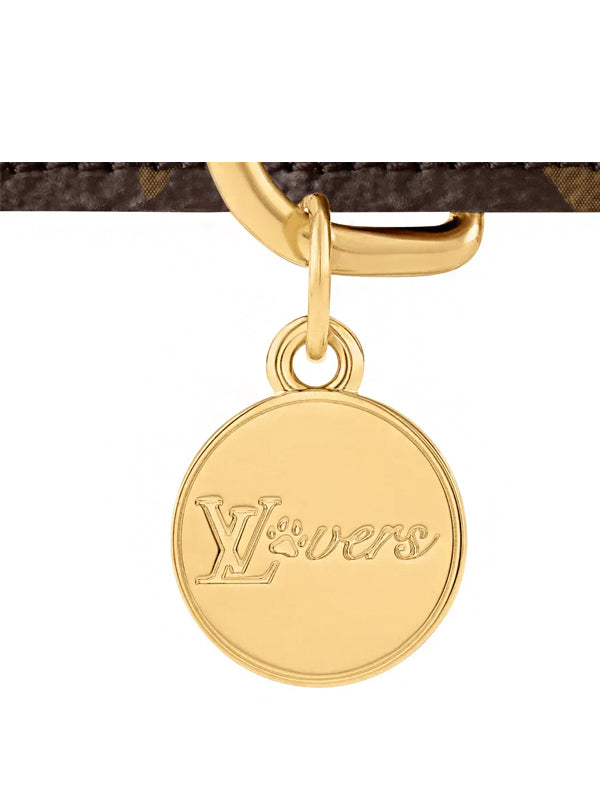 Coleira de Cachorro Louis Vuitton MM Canvas Monogram