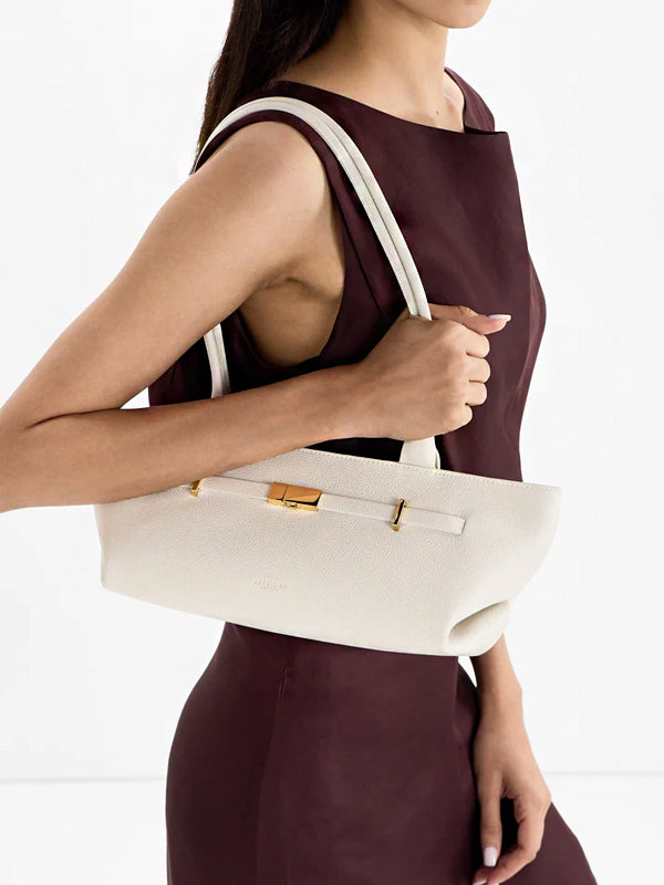 DeMellier The New York Shoulder Bag - Cream & Brown