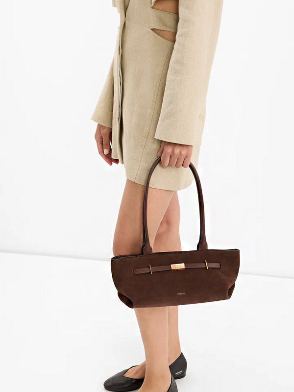 DeMellier The New York Shoulder Bag - Cream & Brown