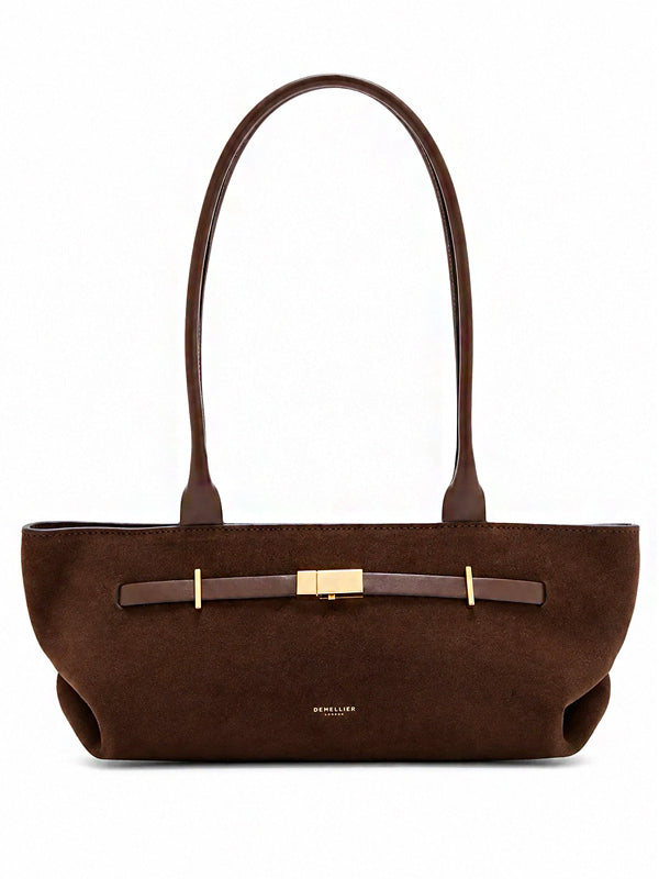 DeMellier The New York Shoulder Bag - Cream & Brown